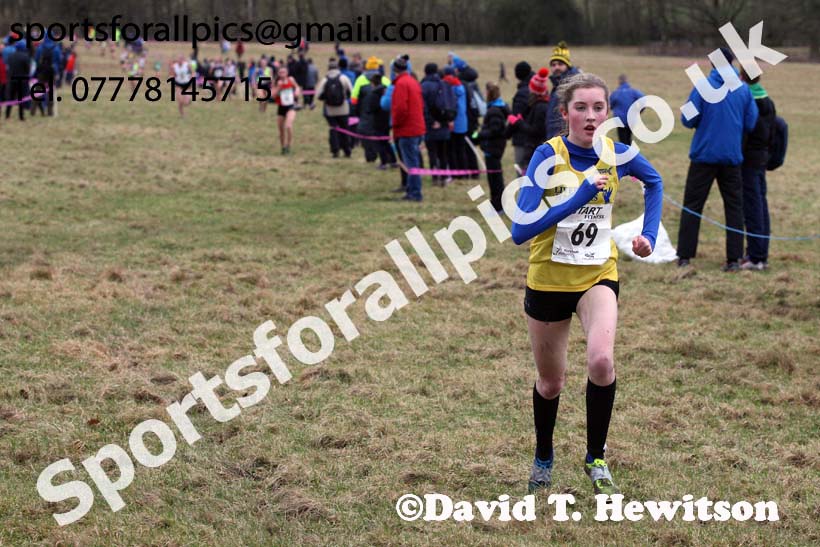 Womens under-17s 2018 Northern Cross Country Champs., Harewood House, Leeds. Photo: David T. Hewitson/Sports for All Pics